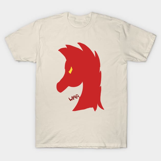 Red Horse Emblem (War) T-Shirt by VixenwithStripes